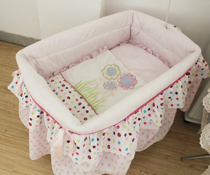 Plegable de metal juguete bebé cama cuna de algodón camisas pequeña cantidad <span class=keywords><strong>precio</strong></span> bajo - Product Image 2