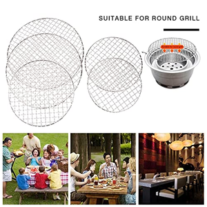 Grille de barbecue en acier inoxydable, filet universel pour barbecue, résistant à la chaleur, réutilisable, pour cuisine extérieure - Product Image 4
