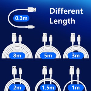 Nhà sản xuất loại C Micro 8Pin TPE nhanh chóng sạc Joyroom cáp 3m 5M 8M 2.4A Cáp Tipo C một USB dữ liệu Di động Cáp - Product Image 3