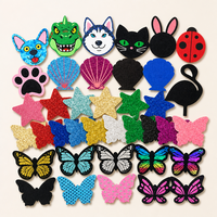 Vente en gros de cache-tétons jetables à paillettes, pétales de poitrine, formes papillon, étoile, animal pour festivals, soirées rave, personnalisables OEM ODM