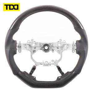 พวงมาลัยคาร์บอนไฟเบอร์แท้ TDD สำหรับ Toyota Alphard Land Cruiser Vellfire ปี 2016 2017 2018 2019 2020 - Product Image 3