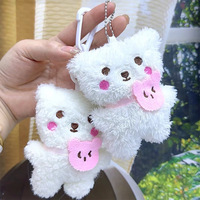 Pendentifs en coton Little Bear fabriqués par le fabricant – Breloques mignonnes, écologiques et durables pour sacs de filles, style frais, avec pince