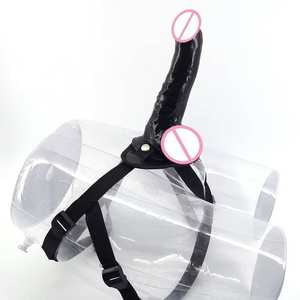 Tienda 9,4 pulgadas Correa en consolador Arnés con cinturón de cuero ajustable para mujeres Vagina <span class=keywords><strong>Anal</strong></span> lesbiana orgasmo juguete sexual - Product Image 3