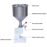 Machine de remplissage et de scellage de pâte liquide visqueuse épaisse de mini remplisseur manuel vertical de 10ml