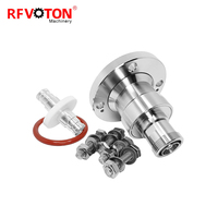 Adaptateur coaxial RF avec bride à 4 trous, connecteur femelle DIN 7-16 (EIA 1-5/8\") vers L29, fourni par l'usine