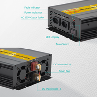 Onduleur Pretiosus monophasé 3000W onde sinusoïdale modifiée hors réseau onduleur 12V 24V 48V cc à Ac 110V 220V onduleur solaire