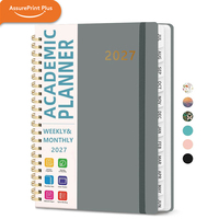 Nuevo en el Mercado: Agenda 2027 con Cubierta de Cuero Sintético, Encuadernación en Anillos, Organizador Semanal y Mensual con Separadores, Regalo de Año Nuevo