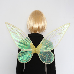 Décorations de fête OEM Cosplay Ailes de fée de papillon coloré Elfe de fée Ailes d'ange de princesse pour femmes filles - Product Image 3