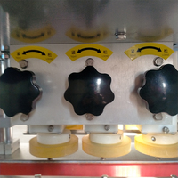 Machine de bouchage de bouteilles en plastique de qualité alimentaire à 6 roues Rito Electric Servo |   Capsuleuse automatique en ligne à vitesse réglable (30-120) - Garantie 1 an