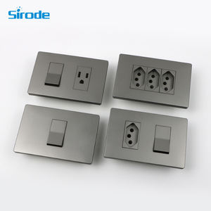 Sirode <span class=keywords><strong>série</strong></span> A1 norme <span class=keywords><strong>américaine</strong></span> moderne conception sûre et durable plaque PC couleur noire interrupteur mural 1/2/3 gang pour une utilisation en résidence - Product Image 3