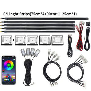 Luz Intermitente Dinámica de Color de Ensueño, 12V, Control Inalámbrico por Aplicación, Kit de Luz LED Ambiental para AC Schnitzer X6 E71 SUV 2010- - Product Image 4