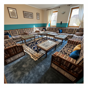Living Room Sets U Style Wooden <b>Sofa</b> Set U Shape Wooden Furniture | Only 1 Meter Price 150 Usd | Price Excludes Shipping - Product Image 3