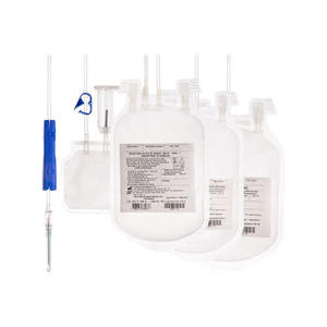 डिस्पोजेबल रक्त बैग चिकित्सा ग्रेड pvc स्टेल एकल डबल ट्रिपल क्वाड्रिल रक्त संग्रह और आधान बैग - Product Image 2