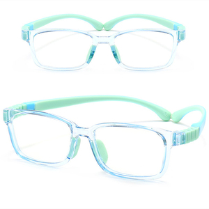 <span class=keywords><strong>Bloqueador</strong></span> de luz azul, gafas para niños para miopía, bisagra Flexible desmontable de 180 grados, pequeño rectángulo de silicona TR90 para niño - Product Image 4