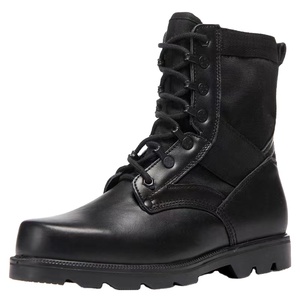 <span class=keywords><strong>Bottes</strong></span> <span class=keywords><strong>de</strong></span> randonnée en cuir noir haut <span class=keywords><strong>de</strong></span> gamme à lacets portables en plein air <span class=keywords><strong>de</strong></span> haute qualité pour la <span class=keywords><strong>chasse</strong></span> dans la jungle - Product Image 2