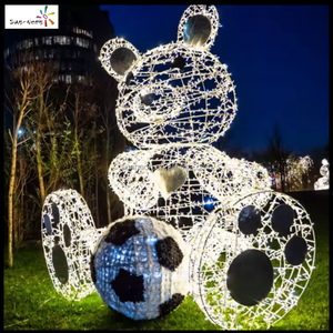 Ideas de Decoración para Festivales, Luz LED con Motivo de Oso para Decoraciones Navideñas en Exteriores - Product Image 3