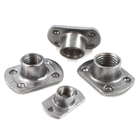 Écrous en T à projection en acier inoxydable A2 et acier au carbone, à base plate, pour assemblage par soudure en T