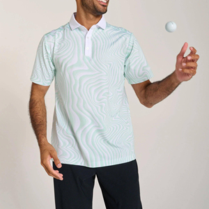 Logotipo personalizado Verano Estilo de la calle Casual Impreso Manga corta Spandex Algodón Botón Cierre Secado rápido Ecológico Unisex Golf - Product Image 3