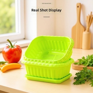 Set di Vasi per Coltivazione X175, per Coltivare Verdure in Casa e Balcone, Vaso Rettangolare in PP Rinforzato per <span class=keywords><strong>Piante</strong></span> Verdi - Product Image 6
