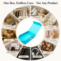 Boîte cadeau en carton rigide pliable sur mesure, avec fermeture magnétique, pour bijoux, cosmétiques, électroniques, cadeaux, haute qualité