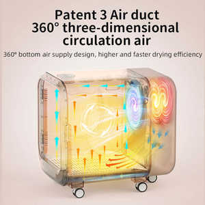 Cabina de Secado para Mascotas de Plástico Ecológico, Moderna, Inteligente, de Lujo, Duradera y de Primera Calidad, con Capacidad para 180L, Diseño Elegante para Dueños de Perros y Gatos - Product Image 4