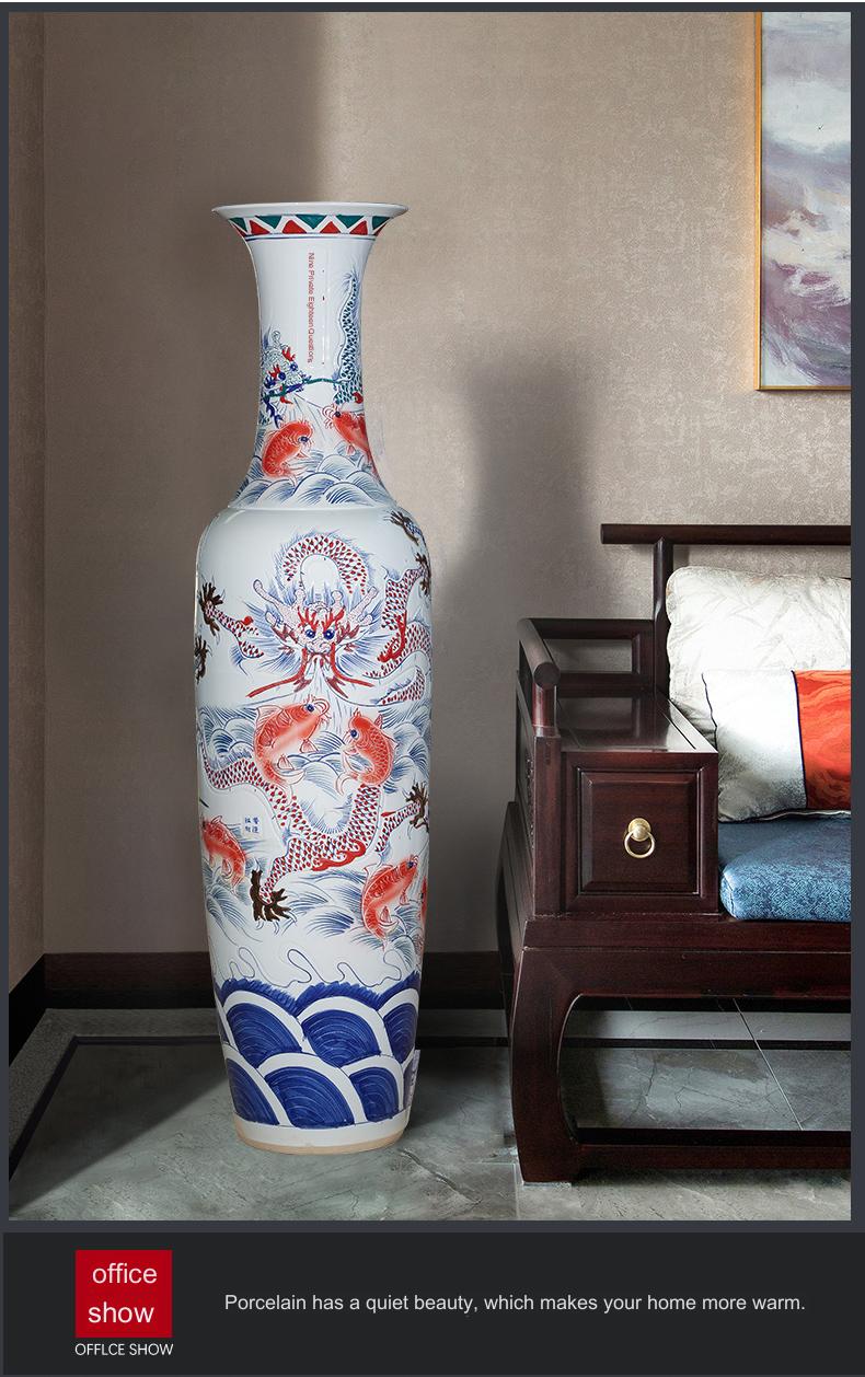 大型花瓶　中国製　輸入品　飾り花瓶　 装飾 花瓶 Amazon｜中国風の磁器の花瓶青と白 陶器 ジンジャージャー 蓋
