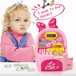 FiveStar Kids Electronic Cash Register Toy Plastic Money Banking y ATM Piggy Bank Role Pretend Play Toys para niños - Product Image 2