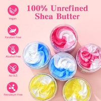 9 pièces/boîte, vente en gros, crème corporelle colorée, hydratante, nourrissante, beurre de karité, crème corporelle fouettée