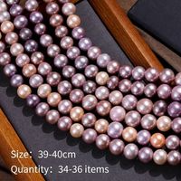 Vente en gros de perles d'eau douce rondes de 11-12 mm, perles Edison, couleur bonbon naturelle mélangée, pour la fabrication de bijoux