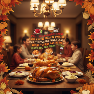 Camiseta Pass The Cranberry Sauce Mashed Potatoes, camiseta divertida para el Día de Acción de Gracias y el Día de Acción de Gracias con temática de pavo - Product Image 3