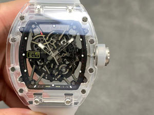 Montre Sportive Mécanique Automatique de Luxe avec Logo Personnalisé, Verre Saphir Transparent, Design Creux, Style Hip Hop Tendance - Product Image 1