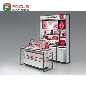 Modern Shop Interior <b>Lockable</b> Floor Display Stand One Stop Solution Cosmetic Display <b>Cabinet</b> - Product Image 1