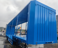 Nouvelle semi-remorque porte-conteneurs fermée en acier à 2/3 essieux, 40x53 pieds, capacité de charge de 60 tonnes, transport de marchandises
