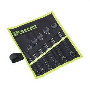 Fasano Tools 6 <b>Pc</b> Combination Wrench <b>Set</b> Metric 8-19 Mm Automotive Repair Kit - Product Image 2