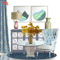 Top Vente Économiser de L'espace Petite Quantité Minimale De Commande Classique Créatif Peint À La Main Lampe de Table En Verre D'approvisionnement de Fabricant
