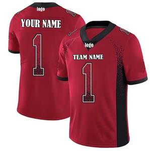 Maglia da Football Stile Arizona Phoenix Rosso Cardinale e Bianco Personalizzabile Traspirante Pronta per la Spedizione - Product Image 4