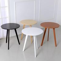 Table basse ronde moderne convertible en bois de style nordique pour salon, table d'appoint de loisirs