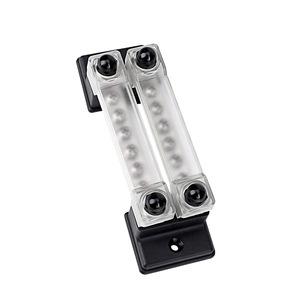 พาวเวอร์บัสบาร์ YC102152 6-ช่อง150A ทองแดง12-48V พร้อมฝาปิดโปร่งใสสำหรับระบายความร้อนด้วย RV ตามธรรมชาติ - Product Image 1