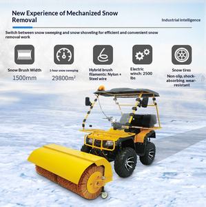 Soprador de Neve Elétrico para Uso Doméstico com Controle Remoto Amarelo 122kg Motor Principal Eficiente Removedor de Neve RC - Product Image 5