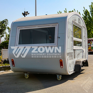 Outdoor <b>BBQ</b> Food Cart Trailer Mobile Kitchen with Grill Fryer for Burger Hot Dog Fried Chicken - Product Image 4