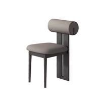 Chaise de salle à manger sans accoudoirs en bois massif de style rétro français avec dossier pour la maison et le comptoir de bar d'un café