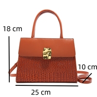 Sac Fourre-tout de Luxe pour Femme 2026, Grande Capacité, en Cuir PU de Designer, Fermeture Éclair, Doublure Polyester, Motif Pierre, Décoration Chaîne