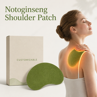 Pansement Chauffant Naturel au Notoginseng pour Soulager les Douleurs aux Épaules, Patch de Soin Articulaire pour la Raideur des Épaules, du Cou et Lombaire, Personnalisable