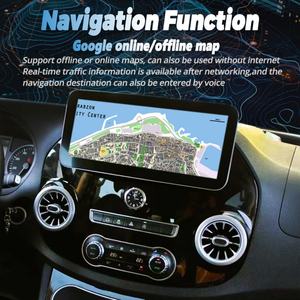 Radio de Coche Android 13 de 12.3 Pulgadas, 2 DIN, Receptor Estéreo, Navegación GPS, DSP, Reproductor de Video, Carplay para Mercedes Benz Vito 116 W447 2016 - Product Image 3