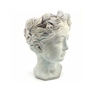 Vasi Fioriera Artigianali a Forma di <span class=keywords><strong>Testa</strong></span>, Fioriera Dea Greca, <span class=keywords><strong>Vaso</strong></span> da Fiori Effetto Invecchiato, Sculture di Tendenza - Product Image 5