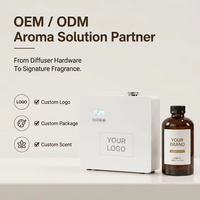 Vente directe usine : Diffuseur d'huiles essentielles intelligent mural en métal, personnalisé pour usage commercial et hôtelier, machine à parfum design pour systèmes CVC