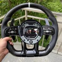 Volant en fibre de carbone très vendu pour Mercedes-Benz AMG W204 W205 W167 W213 W222 W207 E63 GLE GLS AMG