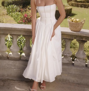 Elegante e Delicato <span class=keywords><strong>Abito</strong></span> Floreale con Collo all'Americana in Stile Europeo e Americano per Donne - Product Image 4