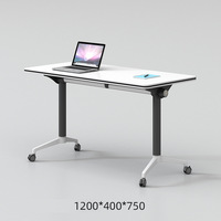 Bureau d'ordinateur pliable moderne portable table de salle de conférence pliable pour école mobile