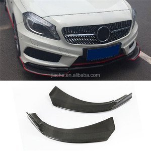 De fibra de carbono labio delantero divisores Spoiler lado conservas de aletas para <span class=keywords><strong>Mercedes</strong></span> Clase A W176 A180 A200 2013-2019 FRP La parachoques delantales - Product Image 6